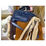 Box of fringed purses Box of fringed purses