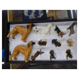 Hagen-Renaker dog figurines (Afghan broken tail; A Hagen-Renaker dog figurines (Afghan broken tail; A