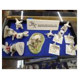 Hagen-Renaker figurines (2 rabbits chipped ears) Hagen-Renaker figurines (2 rabbits chipped ears)