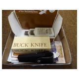 Buck knife w/ sheath & literature Buck knife w/ sheath & literature