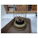 Clockwork 11" singing bird in cage - West Germany