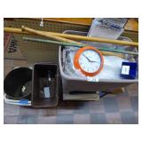 Group: rack - trash cans - clock - misc. items Group: rack - trash cans - clock - misc. items