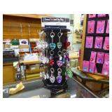 Revolving display & key rings Revolving display & key rings