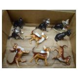 Hagen-Renaker 9 dog figurines - some w/ boxes Hagen-Renaker 9 dog figurines - some w/ boxes