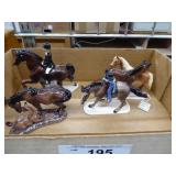 Hagen-Renaker 4 horse figurines Hagen-Renaker 4 horse figurines