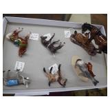 Hagen-Renaker 6 figurines - horse & mule Hagen-Renaker 6 figurines - horse & mule