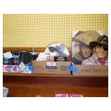 3 boxes: John Wayne collectibles & cookie jar