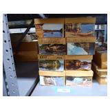 8 boxes postcards