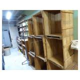 11 wood crates - 27" x 21" x 16"