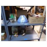 Lamps & lampshades (2 shelves)