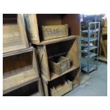 3 wood crates - approx. 36" x 26" x 25" & small