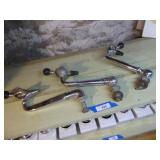 3 chrome 12" soda fountain faucets