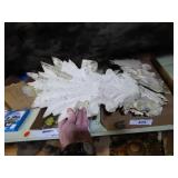 Painted tin metal ornaments - 16" long Painted tin metal ornaments - 16" long