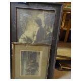 2 antique prints - 33" x 20" and smaller 2 antique prints - 33" x 20" and smaller