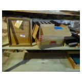 Shelf: wooden items & frames Shelf: wooden items & frames