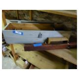 Wooden tool box - level - plumb Bob - tools Wooden tool box - level - plumb Bob - tools