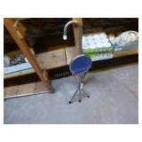 Cane/stool (rusty finish)