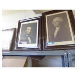 2 prints: Washington & Lincoln - 32" x 24" and s 2 prints: Washington & Lincoln - 32" x 24" and s