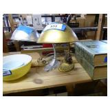 2 vintage gooseneck lamps - 10 1/2" and smaller 2 vintage gooseneck lamps - 10 1/2" and smaller