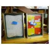 2 knife display cases - 15"H - missing trim 2 knife display cases - 15"H - missing trim