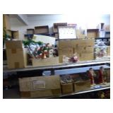 Top shelf: Christmas decor items Top shelf: Christmas decor items