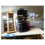 Group of store display racks Group of store display racks