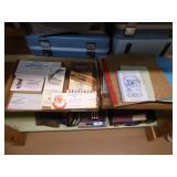 2 boxes: paper ephemera & receipt books