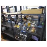 Shelving unit: banks - mugs - lunch boxes - Coke p Shelving unit: banks - mugs - lunch boxes - Coke p