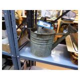 Small tin watering can - dents & patina Small tin watering can - dents & patina