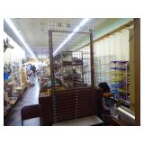 Metal display rack - 102" x 48" w/ wood frame - Metal display rack - 102" x 48" w/ wood frame -