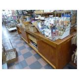 Wood display cabinet, lower only - 11ft L x 32in H Wood display cabinet, lower only - 11ft L x 32in H