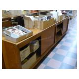Wood display cabinet, lower only - 11ft L x 32in H Wood display cabinet, lower only - 11ft L x 32in H