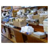 Display cabinet - 8ft W x 33in H at front ; Top sh Display cabinet - 8ft W x 33in H at front ; Top sh