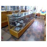 Lighted glass display - 96"W x 39"H x 21"D Lighted glass display - 96"W x 39"H x 21"D