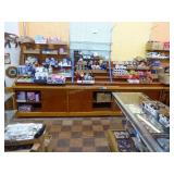 Display cabinet - 12ft L x 32in to lowest shelf ;