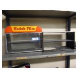 2 Kodak Film metal display cases - 16" x 9" x 6.