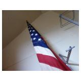 Large American flag - 11 foot pole Large American flag - 11 foot pole