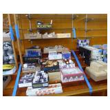 Section of giftware: figurines - clocks - knick kn Section of giftware: figurines - clocks - knick kn