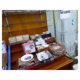 Section of decorative plates - cups - knick knacks Section of decorative plates - cups - knick knacks