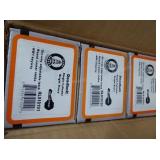 3 deadbolt locks (bright brass)