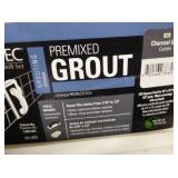 (2) 10lb tubs premixed grout (charcoal grey)