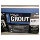 (2) 10lb tubs premixed grout (espresso)