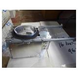 Recessed 4" new cons. Can lights (air tight) 6 per