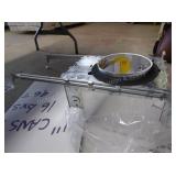 Recessed 4" new cons. Can lights (air tight) 6 per