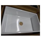 White farm sink