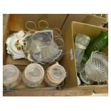 Punch Bowl and Misc. Glassware 2 Boxes