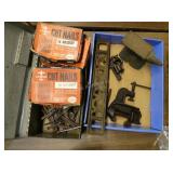 2 Small Vices, Anvil, Level and Square Nails