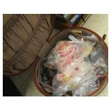 Hat Box with Hair Rollers