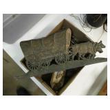 Cast Iron Ox and Wagon and  Misc. Other Items