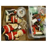 Vintage Santa and Other Christmas Decorations